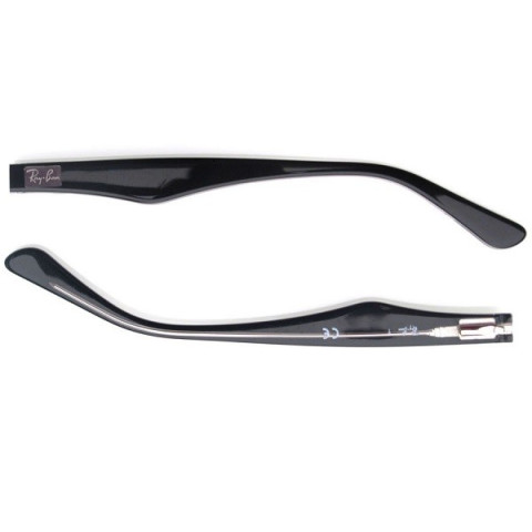Ray Ban 5206 2034 - Aste di Ricambio - Nero Lucido in Trasparenza 145MM