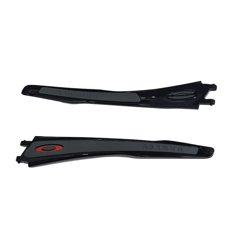 Oakley Turbine 9263 - Aste Ricambio - Nero Lucido/Grigio/Rosso