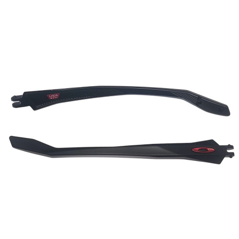 Oakley 9440 Clifden - Aste Ricambio - Nero Opaco/Logo Rosso