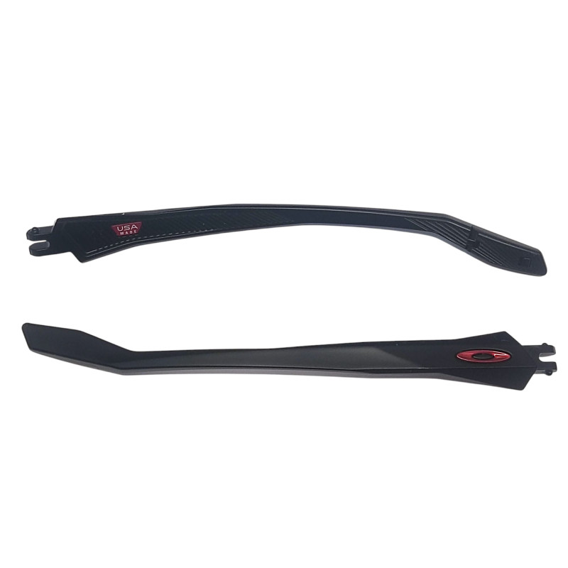 Oakley 9440 Clifden - Aste Ricambio - Nero Opaco/Logo Rosso