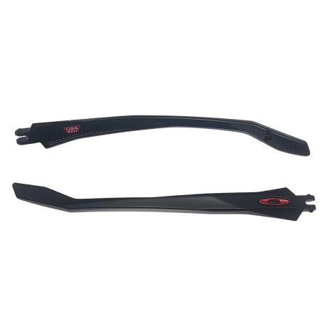 Oakley 9440 Clifden - Aste Ricambio - Nero Opaco/Logo Rosso