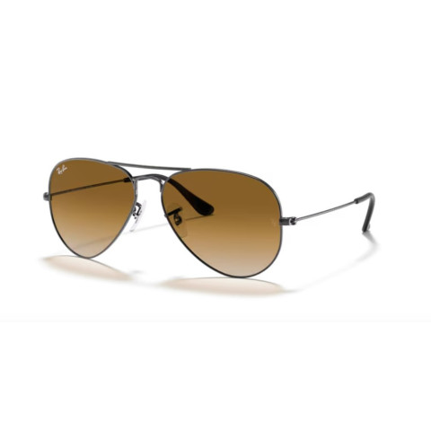 Ray Ban 3025 Aviator - 004/51 - Canna di Fucile/Marrone Sfumato