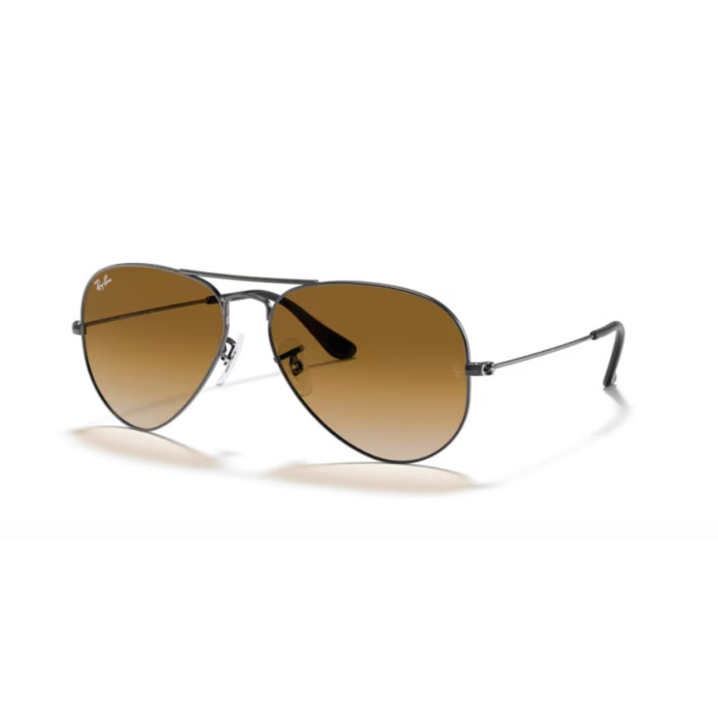 Ray Ban 3025 Aviator - 004/51 - Canna di Fucile/Marrone Sfumato