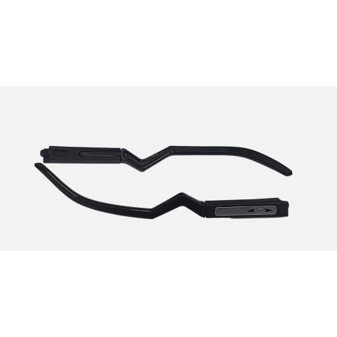 Oakley 9242 9280 HSTN BXTR - Aste Di Ricambio - Nero Opaco/Nero Lucido/Argento