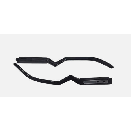 Oakley 9242 9280 HSTN BXTR - Aste Di Ricambio - Nero Opaco/Nero Lucido/Argento