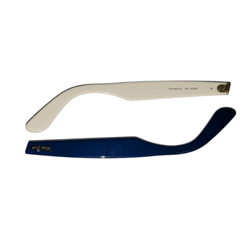 Ray Ban 2140 Wayfarer - Aste di Ricambio - Blu/Bianco