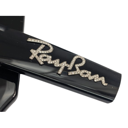 Ray Ban 4940B Wayfarer Puffer Asap Rocky - Aste di Ricambio - Nero e Strass