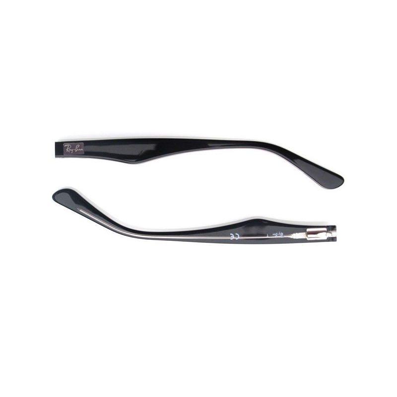 Ray Ban 5206 2034 - Aste di Ricambio - Nero Lucido in Trasparenza 140MM