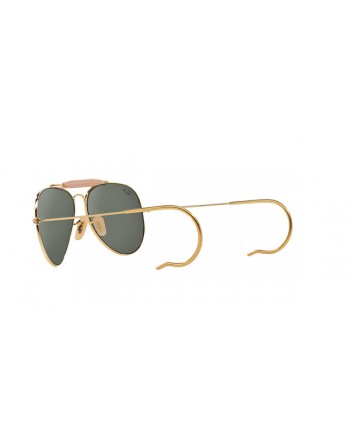 Sunglasses Ray Ban Outdoorsman asta a riccio occhiale da sole aviator 3030
