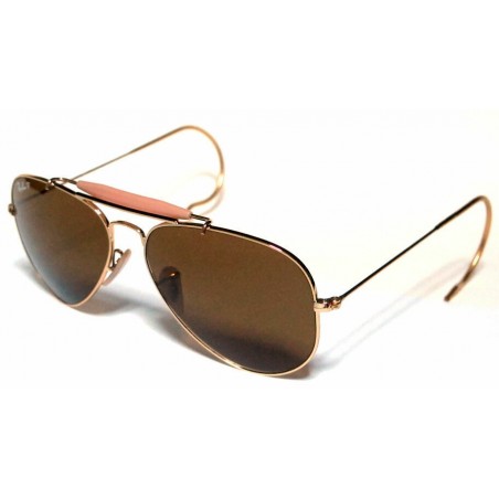 Ray Ban 3030 58 Outdoorsman Oro/marrone Polarizzato Custom Remix Personalizzato