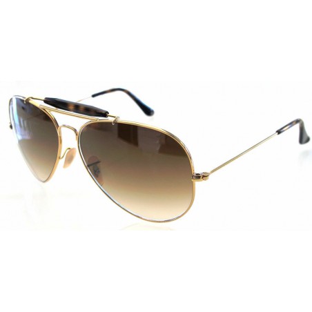 Ray Ban 3029 62 Outdoorsman I I Oro/marrone Sfumato Custom Remix Personalizzato