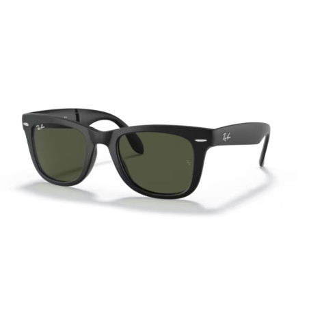 Ray Ban 4105 Wayfarer Pieghevole - 50 601/S - Nero Opaco/Verde G-15