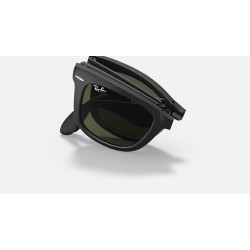 Ray Ban 4105 Wayfarer Pieghevole - 50 601/S - Nero Opaco/Verde G-15