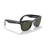 Ray Ban 4105 Wayfarer Pieghevole - 54 601 - Nero Lucido/Verde G-15