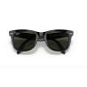 Ray Ban 4105 Wayfarer Pieghevole - 54 601 - Nero Lucido/Verde G-15