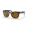 Ray Ban 4105 Wayfarer Pieghevole - 54 710 - Havana Chiaro/Marrone