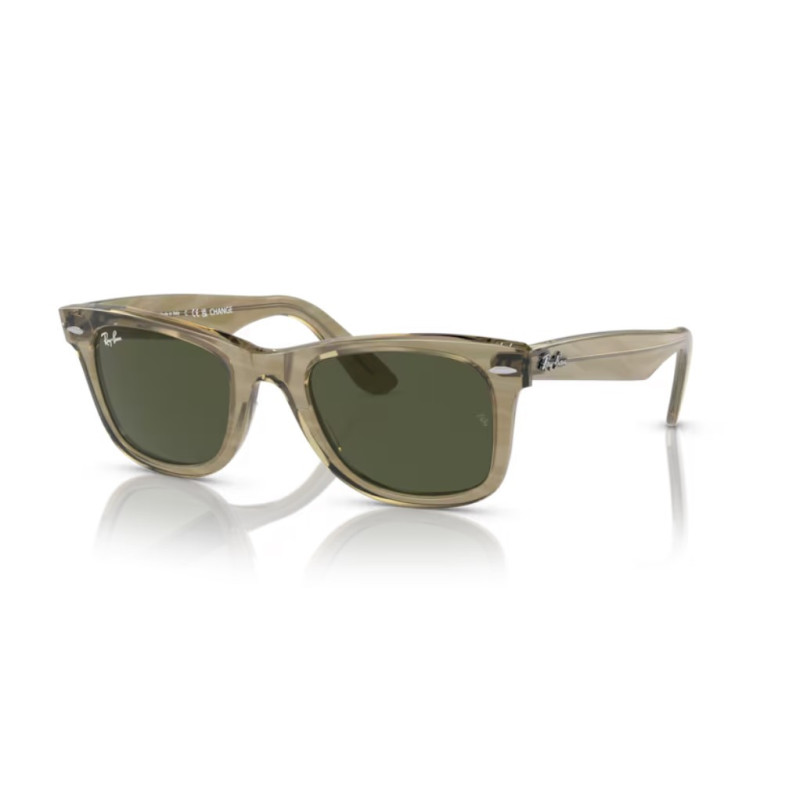 Ray Ban 2140 Wayfarer - 50 138731 - Fotocromatico Grigio Striato/Verde