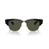 Ray Ban 0316S Mega Clubmaster - 901/31 - Nero Su oro/Verde