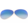 Ray Ban Aviator - Lenti Ricambio - Specchio Blu Sfumato