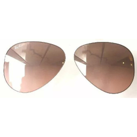 Ray Ban Aviator - Lenti Ricambio - Grigio Marrone Specchio Argento