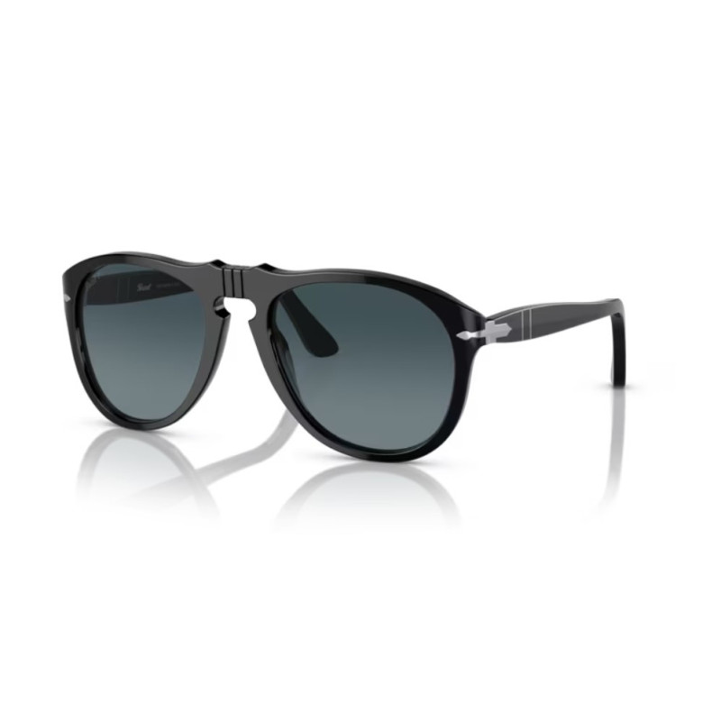 Persol 649 - 95/S3 - Nero/Blu Sfumato Polarizzato